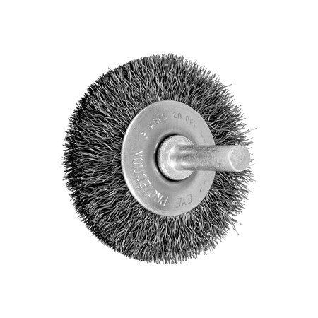 2 Mtd Flared Cup Brush - .008 CS Wire, 1/4 Shank